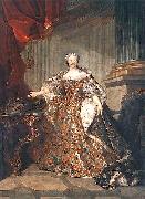 Louis Tocque Portrait of Marie Leszczynska Queen of France Sweden oil painting artist
